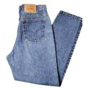 Levis Vintage Woman’s Levi 512 Blue Jeans, blue denim Size 29 x 30